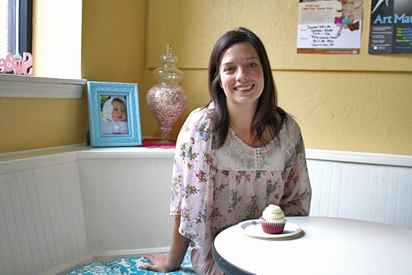 Shawna Leonard owns Sweet B Cupcakes. She catered weddings and parties before opening her storefront. Photo by Jessica Robinson